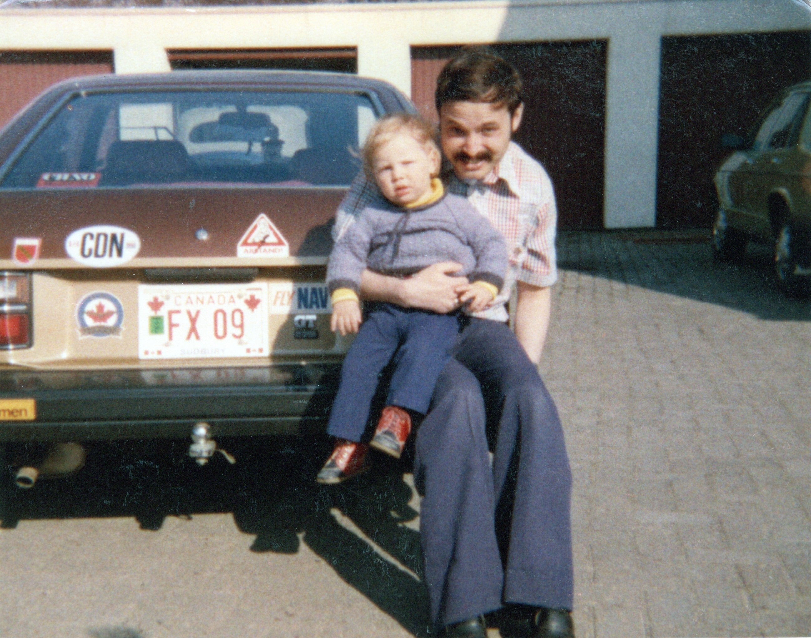 My licence-plate on my car(1979-1980)... photo by myself